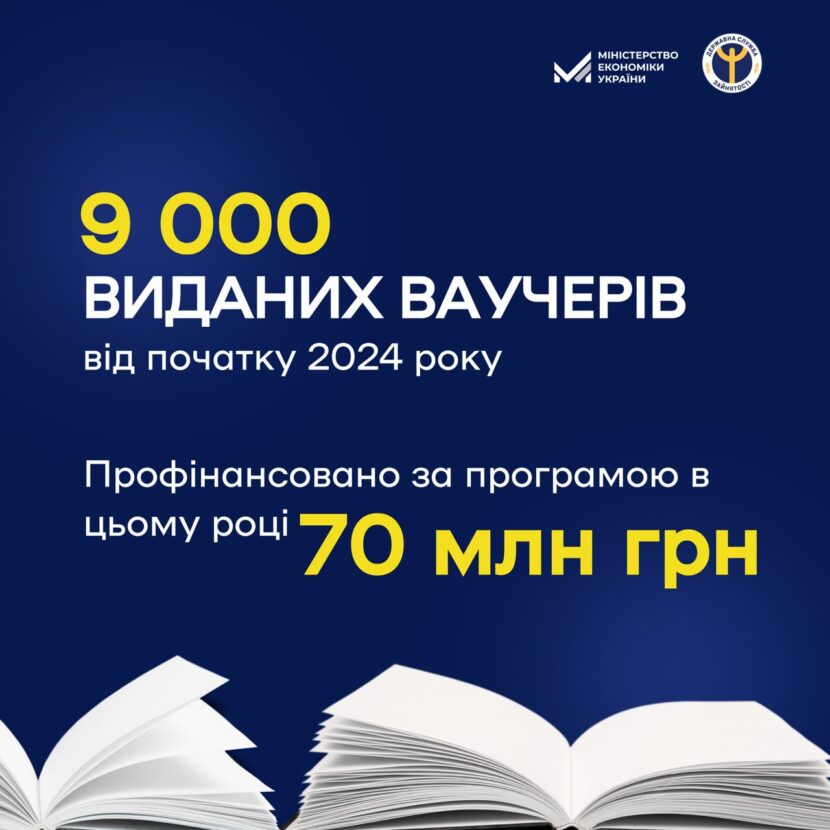 Уже 9 тис. українців отримали ваучер на навчання за кошти держави